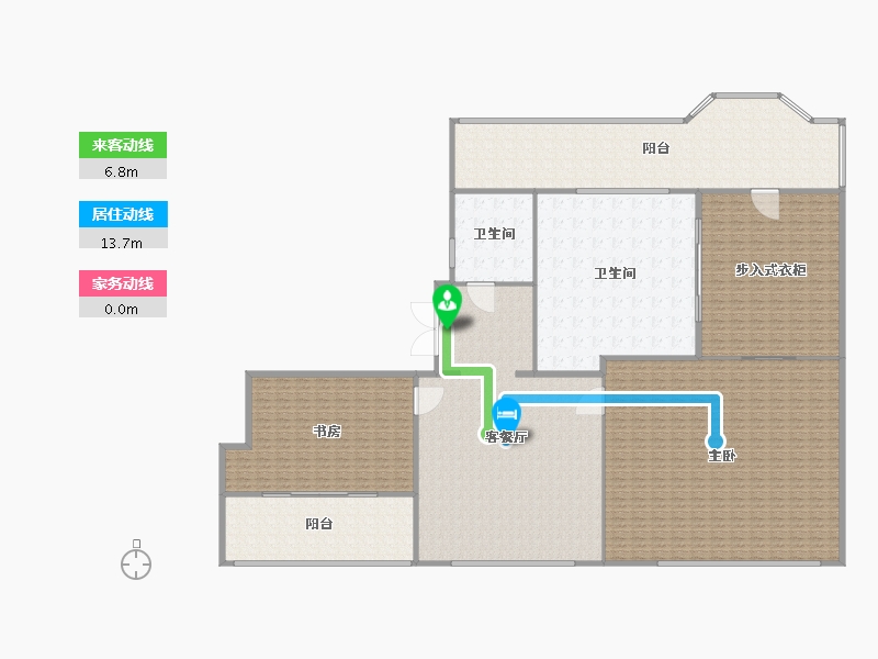 上海-上海市-云锦东方三期云筑-456.23-户型库-动静线