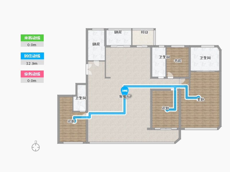 浙江省-温州市-时代滨江瑧品-216.00-户型库-动静线