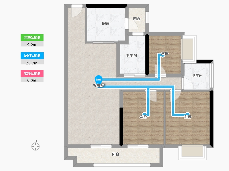 广东省-中山市-锦绣海湾城-86.13-户型库-动静线