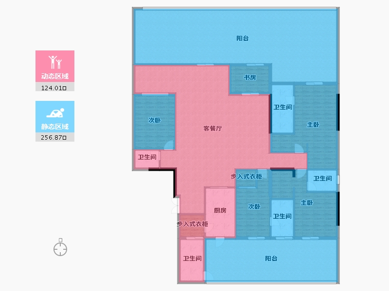 重庆-重庆市-重庆长嘉外滩-355.16-户型库-动静分区