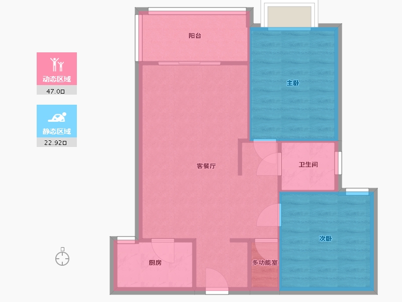 福建省-龙岩市-董邦小区-67.58-户型库-动静分区