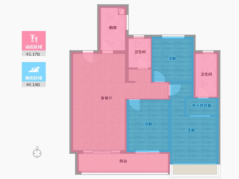 山东省-临沂市-锦绣华府-96.62-户型库-动静分区