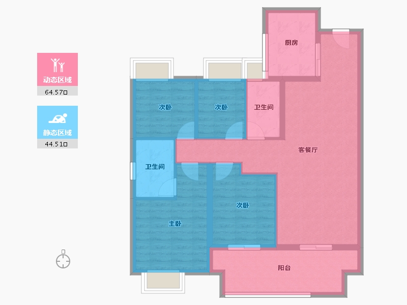 江西省-上饶市-湖城春晓-98.04-户型库-动静分区