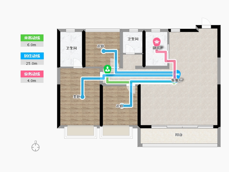 浙江省-温州市-中南春风里-103.20-户型库-动静线