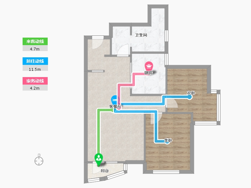 河南省-郑州市-隆福国际-69.00-户型库-动静线