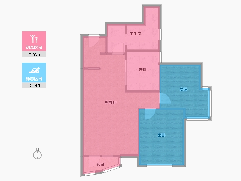 河南省-郑州市-隆福国际-69.00-户型库-动静分区