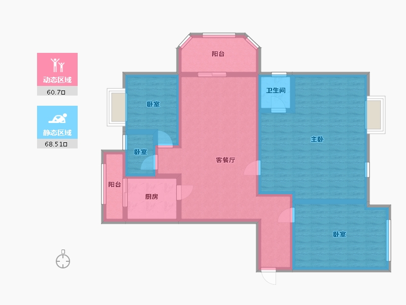 江西省-上饶市-紫阳华庭-124.00-户型库-动静分区