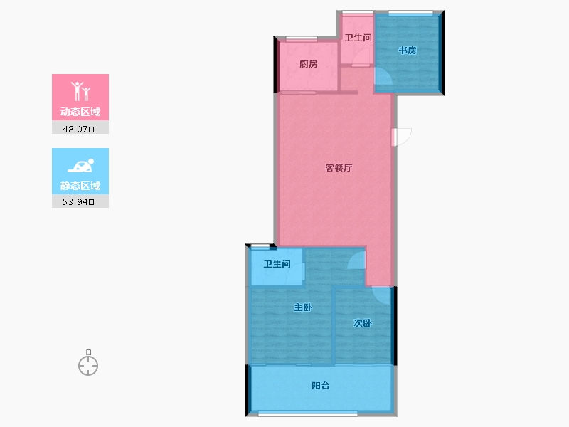 浙江省-温州市-江海云著-93.47-户型库-动静分区