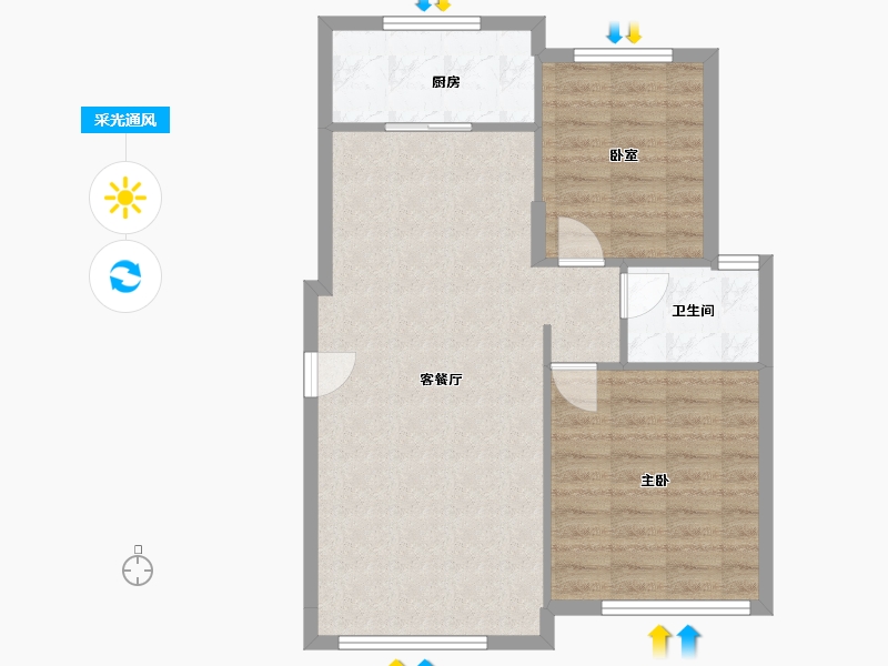 吉林省-通化市-江南小镇-78.55-户型库-采光通风