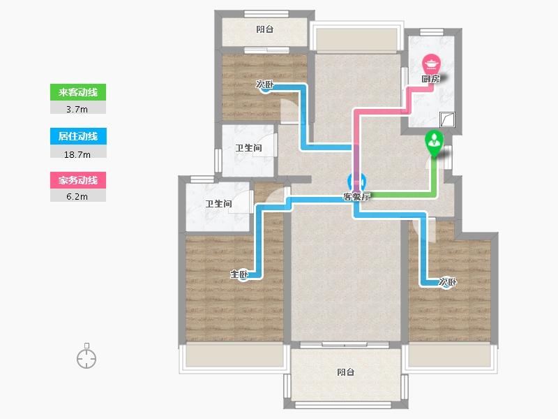 安徽省-宣城市-香悦荣府-88.00-户型库-动静线