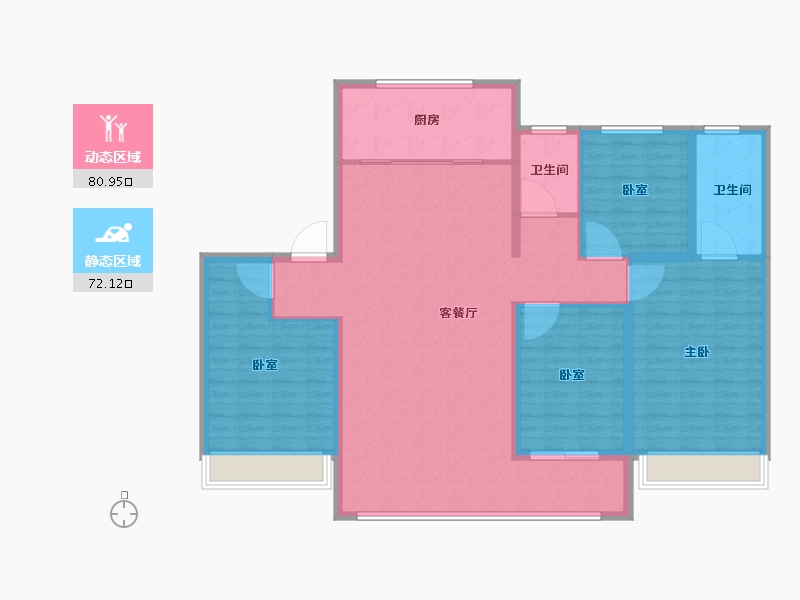 河北省-衡水市-天正·山河玺院-140.01-户型库-动静分区