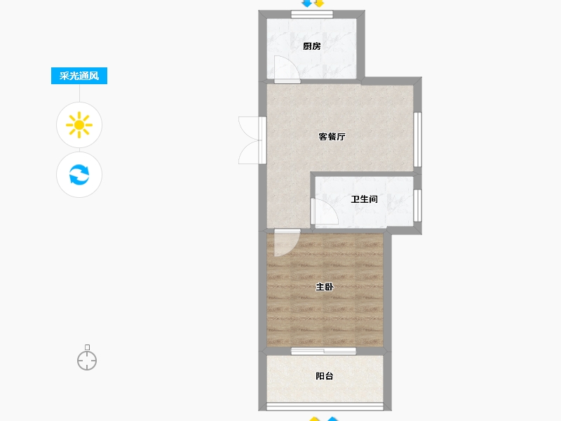 浙江省-宁波市-正鸿泊璟湾-42.01-户型库-采光通风