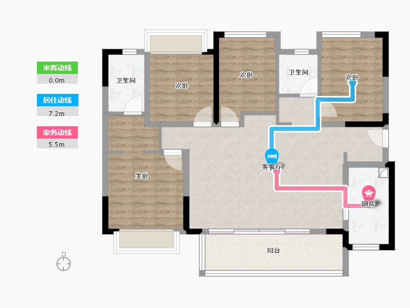 四川省-成都市-保利云上-100.51-户型库-动静线