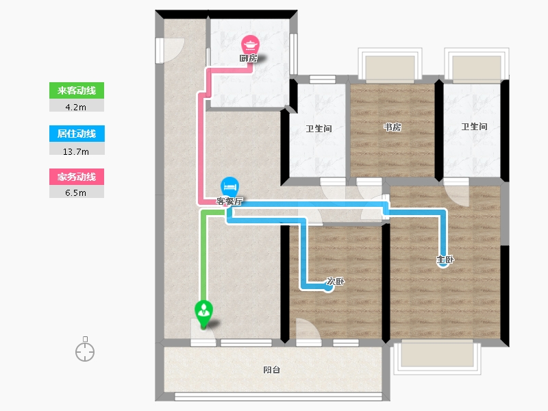 江苏省-无锡市-樾湖尚郡-92.01-户型库-动静线