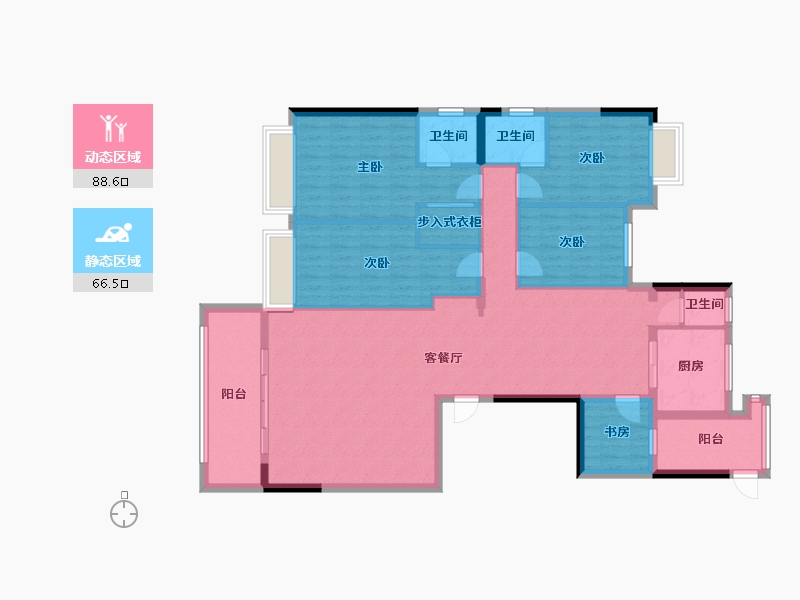 广东省-揭阳市-尚东一品-150.96-户型库-动静分区