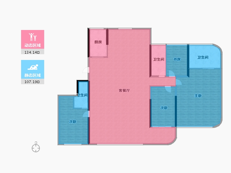 浙江省-温州市-时代滨江瑧品-224.22-户型库-动静分区