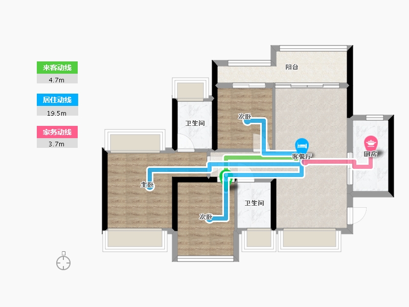 广东省-深圳市-信义君御山汇珑花园-74.50-户型库-动静线