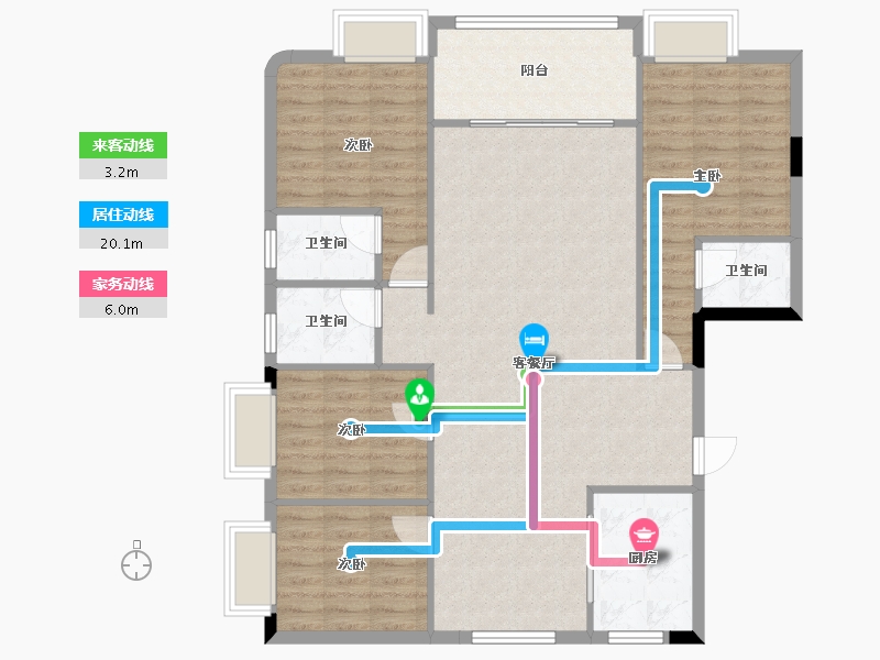 广东省-河源市-致远楼-115.00-户型库-动静线