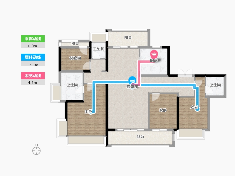 广东省-珠海市-华发琴澳新城华府-123.20-户型库-动静线