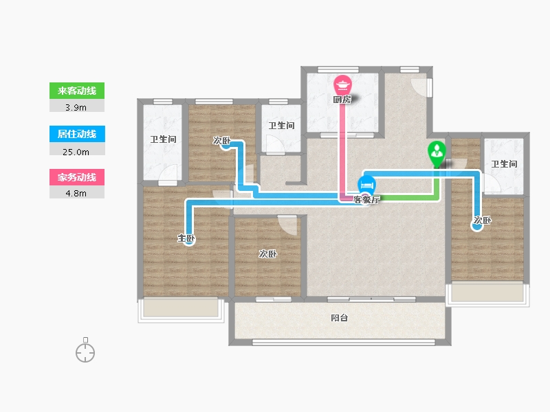 浙江省-杭州市-招商北科建望斓翠印府-150.00-户型库-动静线