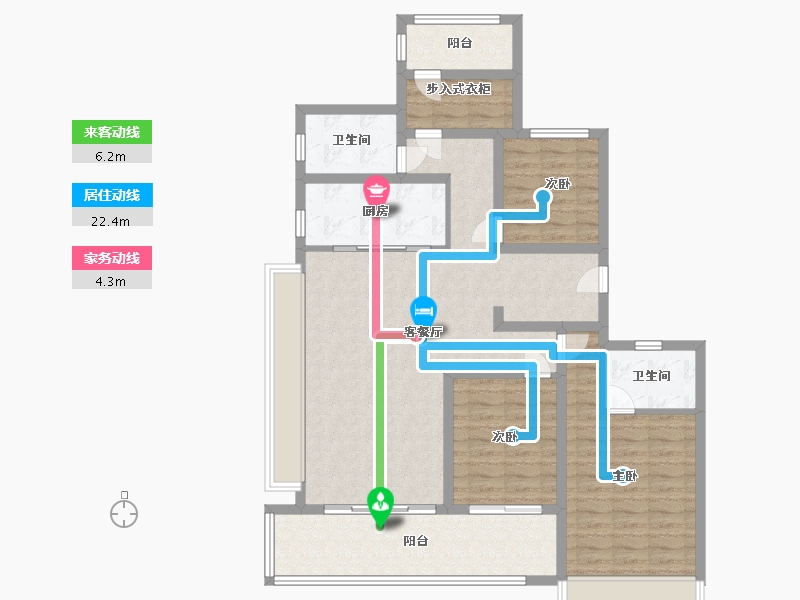 河南省-郑州市-招商·时代天宸-114.40-户型库-动静线