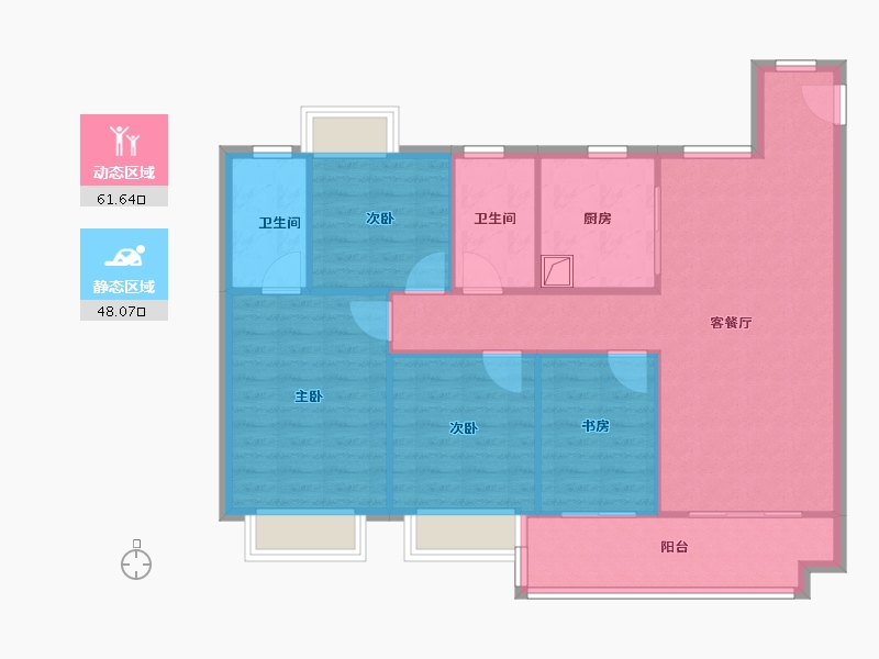 江西省-南昌市-保利紫云-100.00-户型库-动静分区