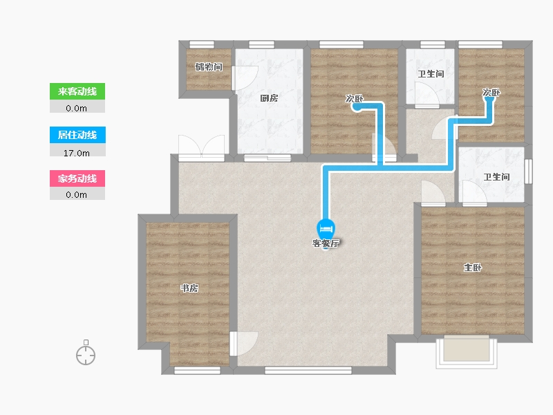 河北省-保定市-竞秀金茂悦-118.00-户型库-动静线