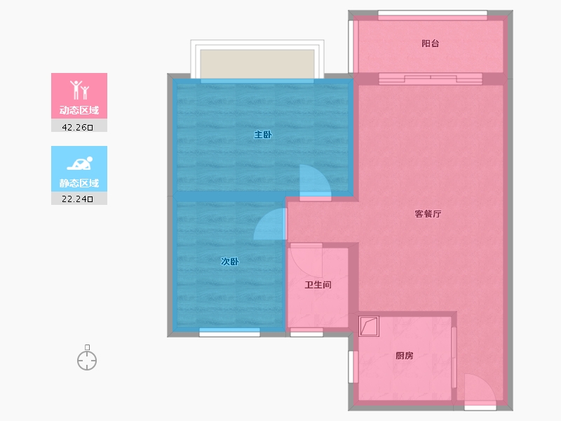 河北省-衡水市-恒丰理想城-65.25-户型库-动静分区