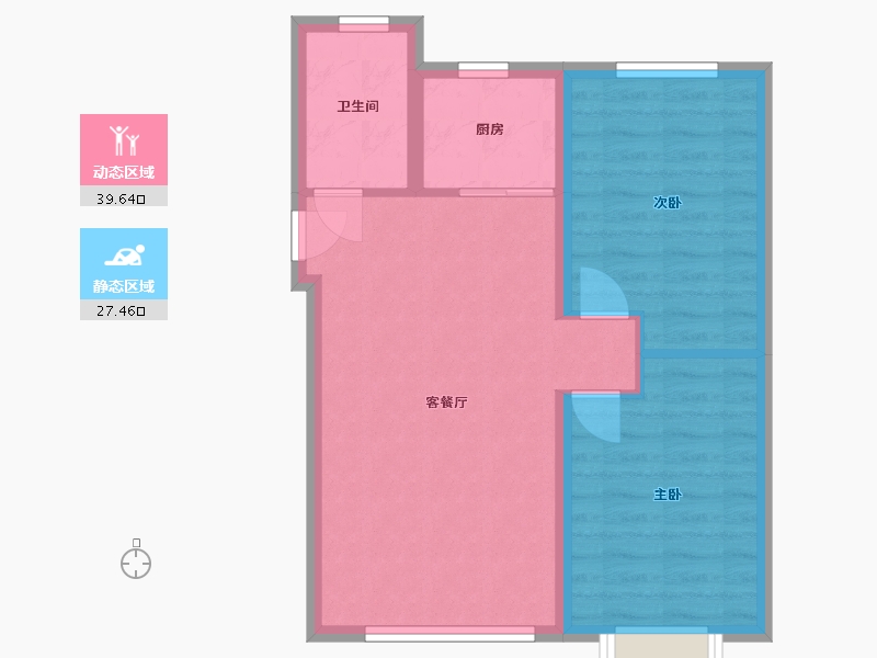 内蒙古自治区-赤峰市-航安金和学苑-60.33-户型库-动静分区