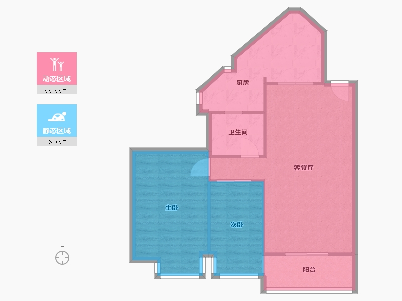 广东省-东莞市-汇雅阁-73.12-户型库-动静分区