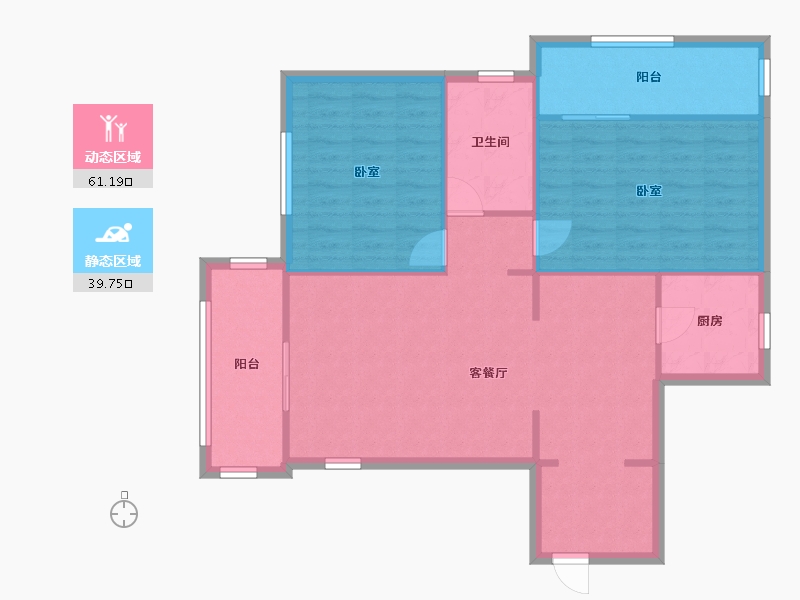 天津-天津市-燕宇花园-90.00-户型库-动静分区