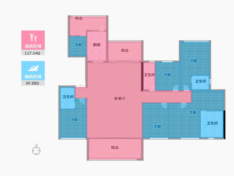 四川省-眉山市-永兴·铂金汇-196.00-户型库-动静分区