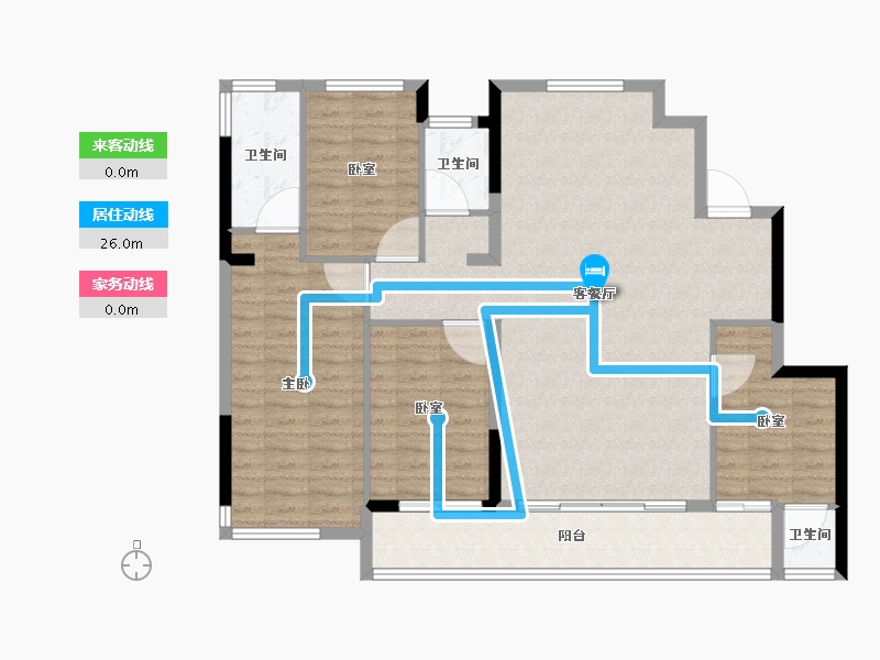 福建省-福州市-建总江南尚璟-114.40-户型库-动静线