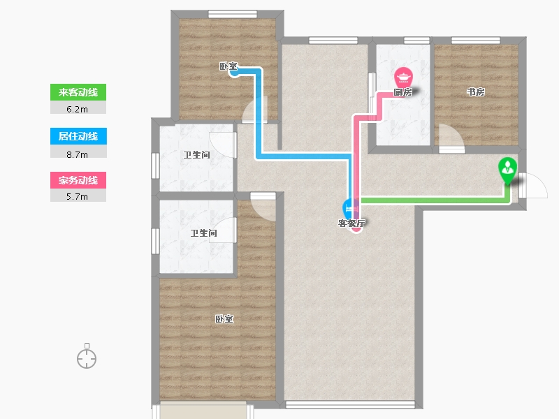 甘肃省-兰州市-保利领秀山-108.00-户型库-动静线