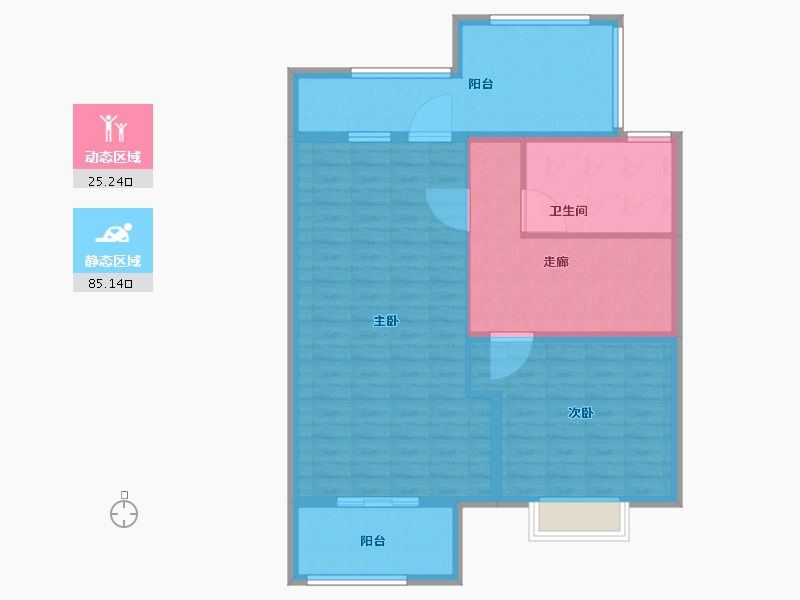 上海-上海市-海玥瀜庭-100.01-户型库-动静分区