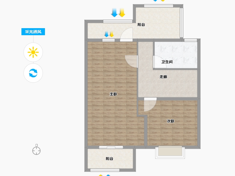 上海-上海市-海玥瀜庭-100.01-户型库-采光通风