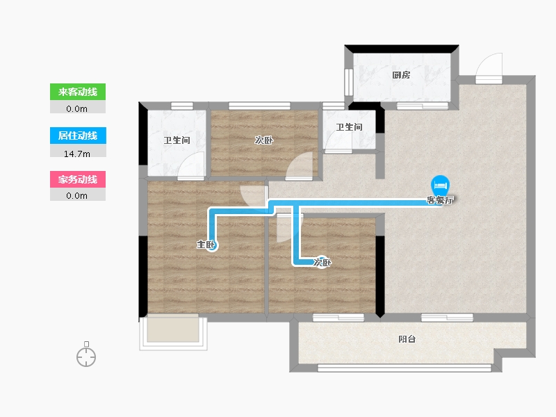 福建省-泉州市-翰文府-80.00-户型库-动静线