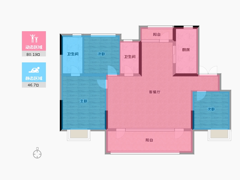 山东省-青岛市-国信溪地美岸-114.00-户型库-动静分区