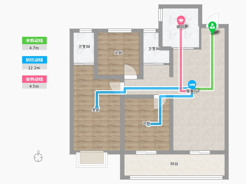 甘肃省-庆阳市-学熙府-79.41-户型库-动静线