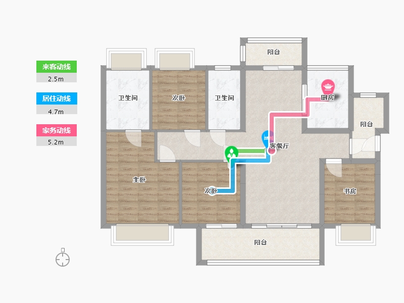 广东省-江门市-融创谭江首府-102.40-户型库-动静线