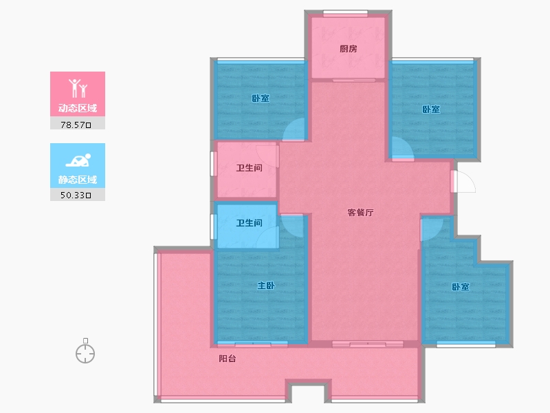 河南省-开封市-永美·尚院-115.68-户型库-动静分区