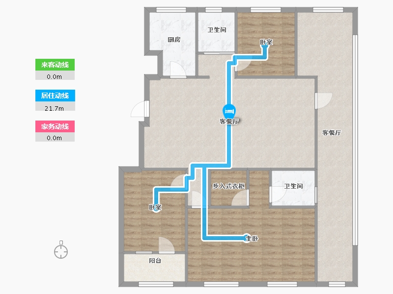 山东省-青岛市-卡地亚祥园-104.58-户型库-动静线