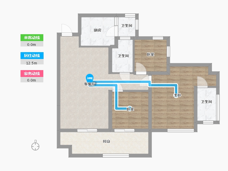 四川省-宜宾市-邦泰樾府-71.20-户型库-动静线