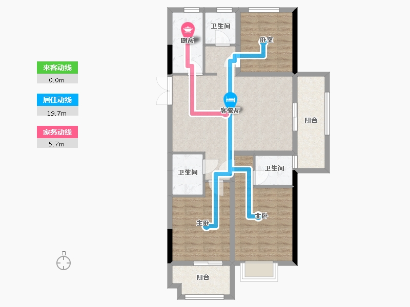 陕西省-延安市-明发延安之星-91.44-户型库-动静线