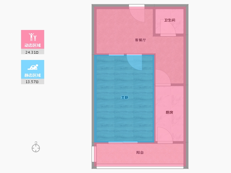 天津-天津市-阳明里-38.77-户型库-动静分区