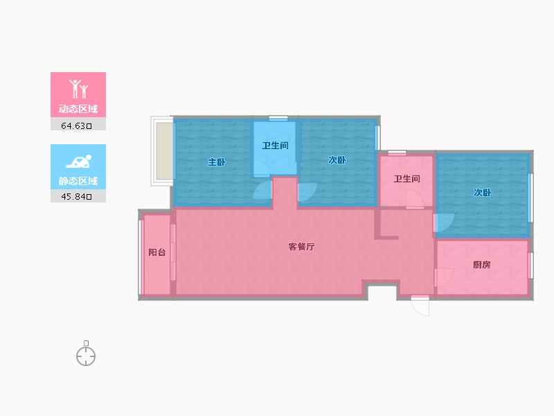 江苏省-南京市-秦淮源筑南区-99.50-户型库-动静分区