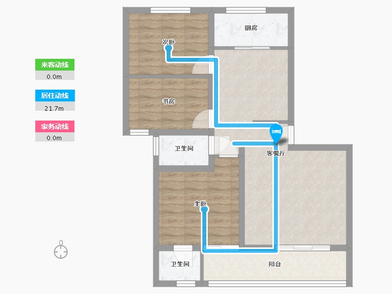 陕西省-宝鸡市-沣源名居-94.38-户型库-动静线