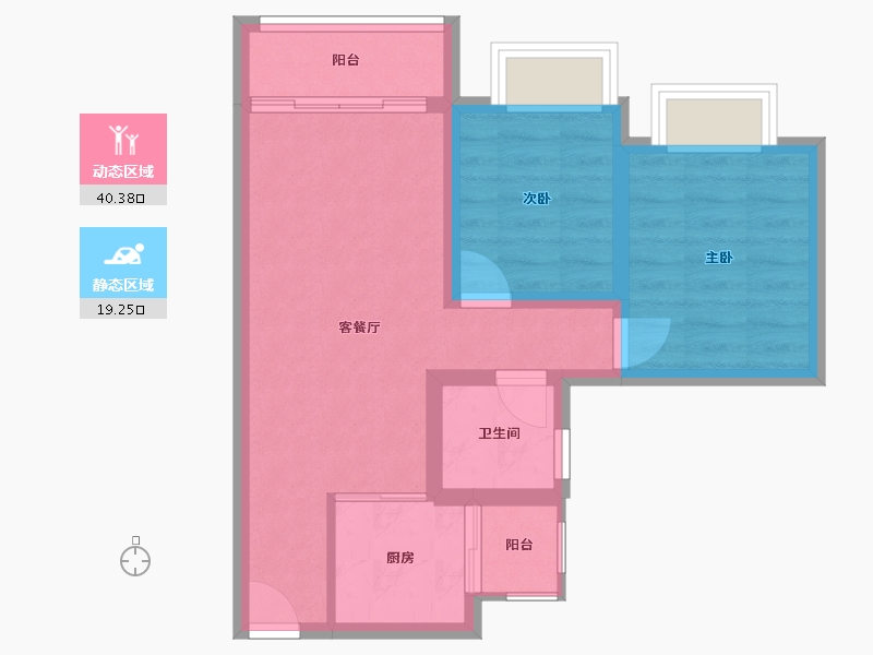 广东省-深圳市-皇庭世纪-51.55-户型库-动静分区