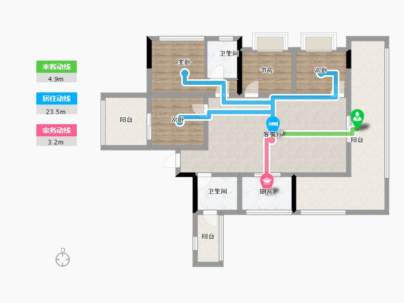 云南省-曲靖市-愿景水岸学府-114.46-户型库-动静线