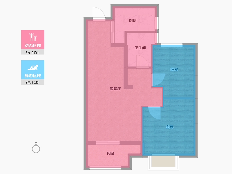 浙江省-丽水市-云秀园-52.00-户型库-动静分区